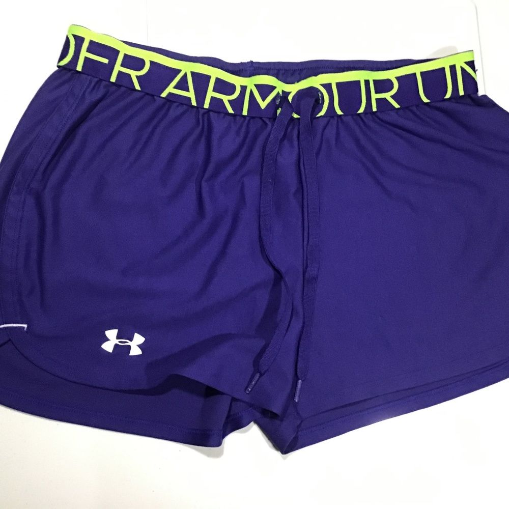 Purple Under armor shorts
